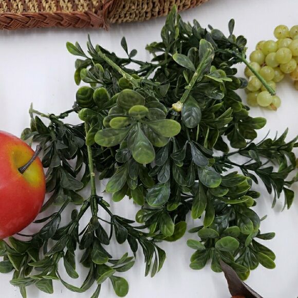 Vtg Cornucopia Basket FALL Centerpiece Horn of Plenty Fruit Nuts Thanksgiving - Picture 14 of 16